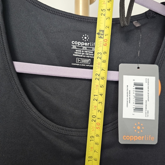 Tommie Copper Shirt Womens 2XL Lower Back Support Black - Picture 10 of 13